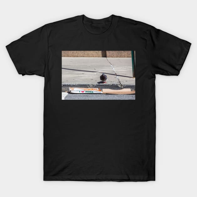 Pigeon and Pizza NYC T-Shirt by ShootFirstNYC